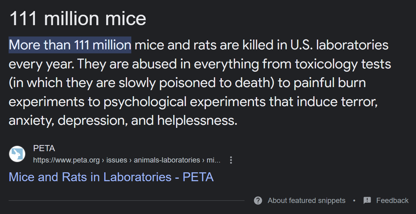 Mice and Rats in Laboratories Statistics - Is it Worth It?